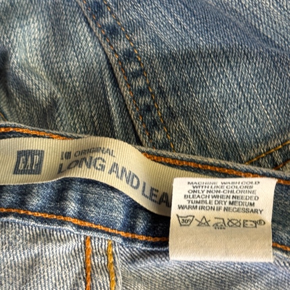 Gap Long & Lean Jeans Long Bootcut Sz.8 - Picture 6 of 8
